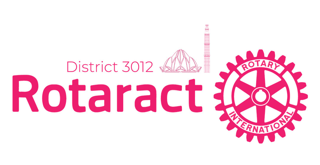 Rotaract District 3012 — official district lockup with Rotary International emblem